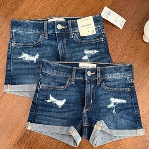 Abercrombie kids high rise shortie short 7/8